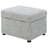 Winter Gray Upholstered Hydraulic Lift Top Storage Ottoman from Coaster - Luna Furniture