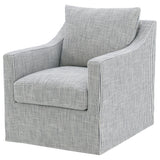 Winter Gray Upholstered Sloped Arm Accent Swivel Chair from Coaster - Luna Furniture