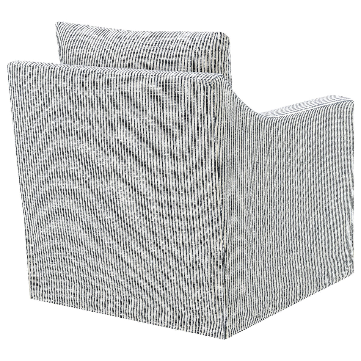 Winter Gray Upholstered Sloped Arm Accent Swivel Chair from Coaster - Luna Furniture