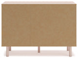 Wistenpine Twin Upholstered Panel Headboard with Dresser in Blush from Ashley - Luna Furniture