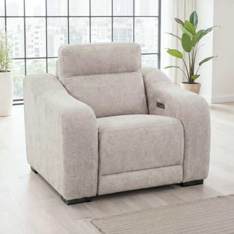 Conroe Light Tan Power Recliner from Steve Silver - Luna Furniture