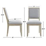 Carena Gray Side Chair, Set of 2 from Steve Silver - Luna Furniture