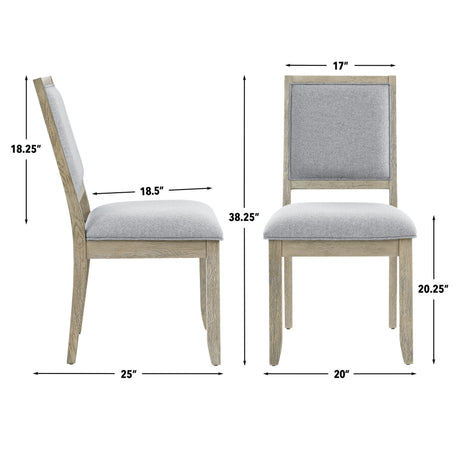 Carena Gray Side Chair, Set of 2 from Steve Silver - Luna Furniture