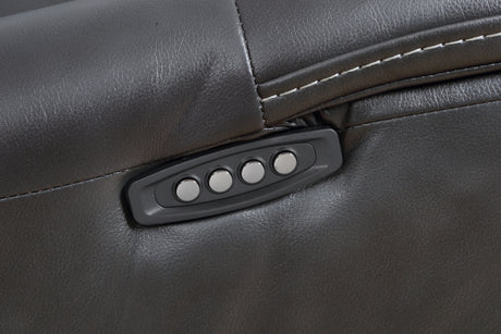 Provo Gray 6-Piece RAF Chaise Dual Power Reclining Sectional from Steve Silver - Luna Furniture