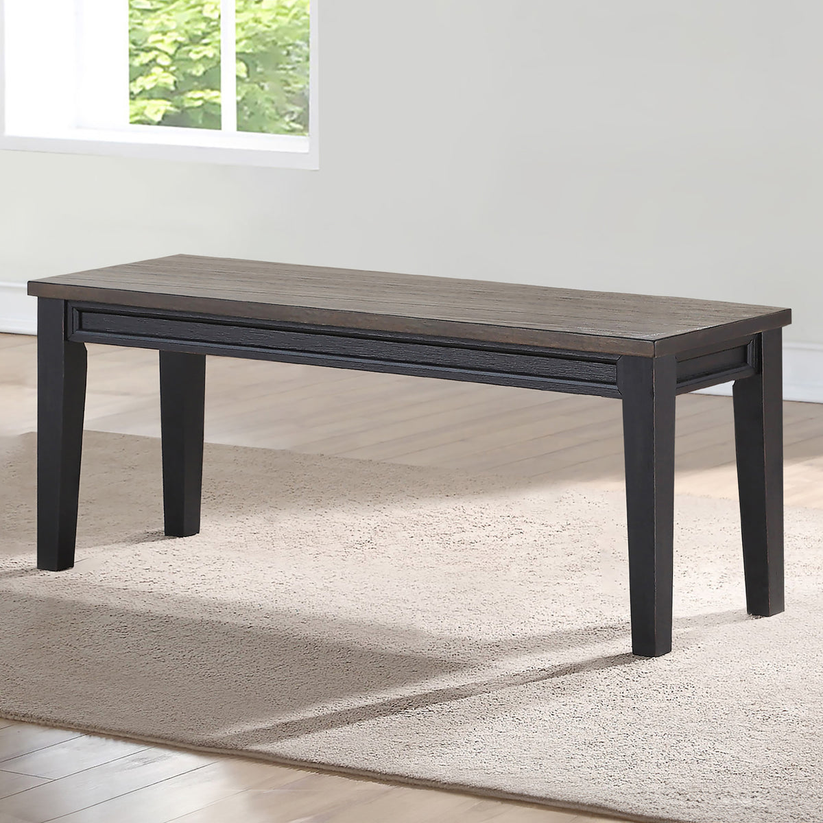 Raven Noir Brown Bench from Steve Silver - Luna Furniture