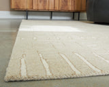 Wolbert Tan/Ivory Large Rug from Ashley - Luna Furniture