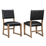 Atmore Black Side Chair, Set of 2 from Steve Silver - Luna Furniture
