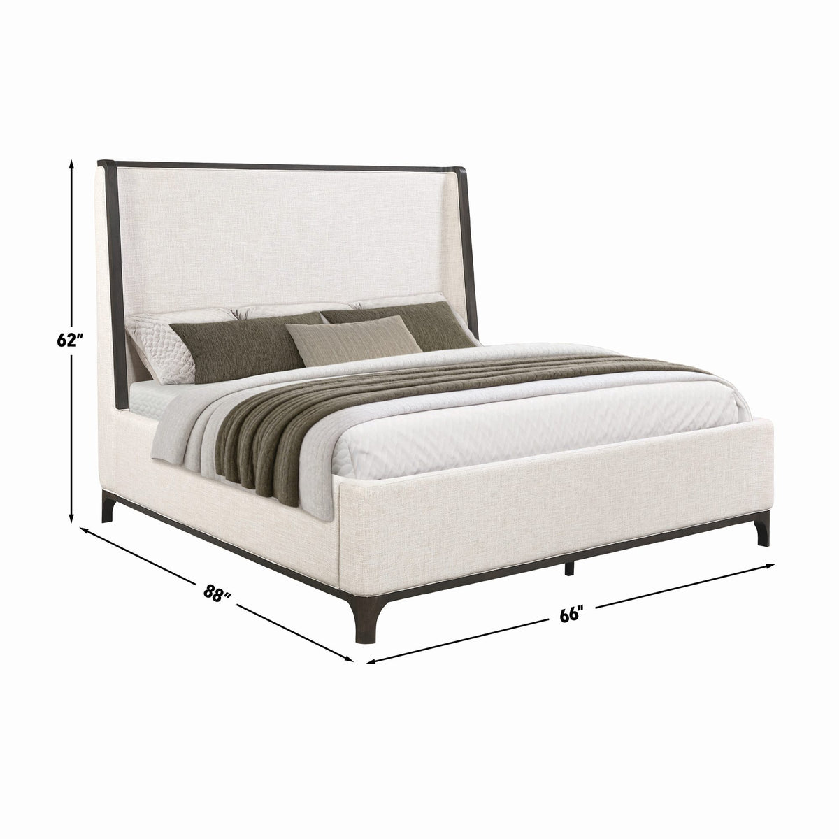Verona Cream Upholstered Queen Bed from Steve Silver - Luna Furniture