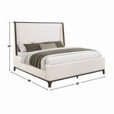 Verona Cream Upholstered Queen Bed from Steve Silver - Luna Furniture
