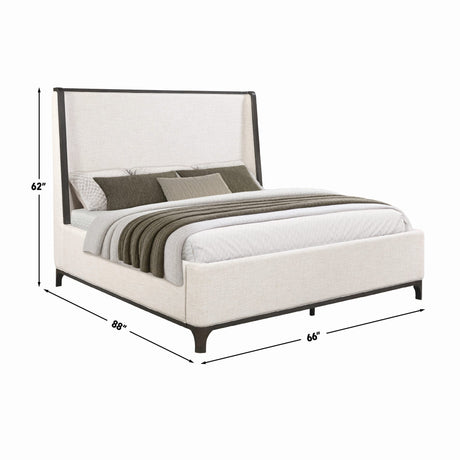 Verona Cream Upholstered Queen Bed from Steve Silver - Luna Furniture
