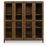 Wrenridge Gray Brown Accent Cabinet from Ashley - Luna Furniture