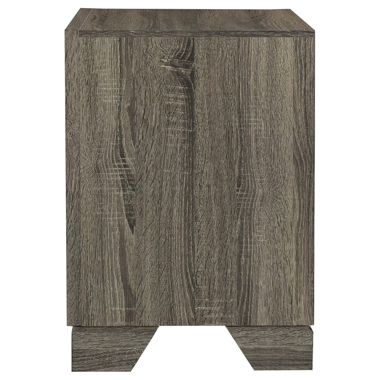 Wright Brown Oak 2-Drawer Nightstand from Coaster - Luna Furniture