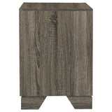 Wright Brown Oak 2-Drawer Nightstand from Coaster - Luna Furniture
