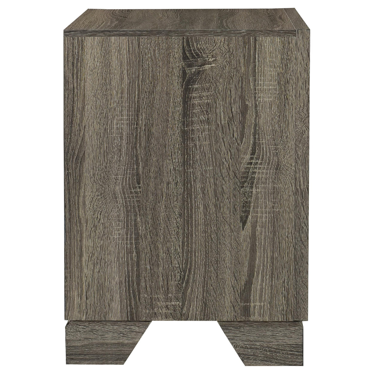 Wright Brown Oak 2-Drawer Nightstand from Coaster - Luna Furniture