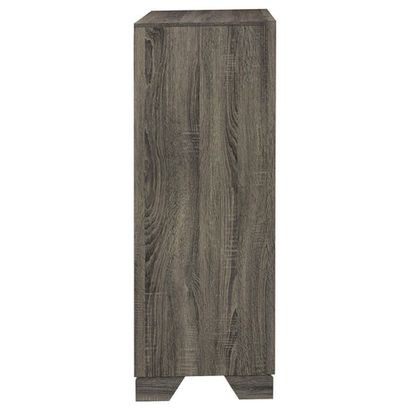 Wright Brown Oak 4-Drawer Chest from Coaster - Luna Furniture