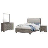 Wright Brown Oak 4-Piece California King Bedroom Set from Coaster - Luna Furniture