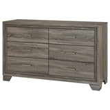 Wright Brown Oak 6-Drawer Dresser from Coaster - Luna Furniture