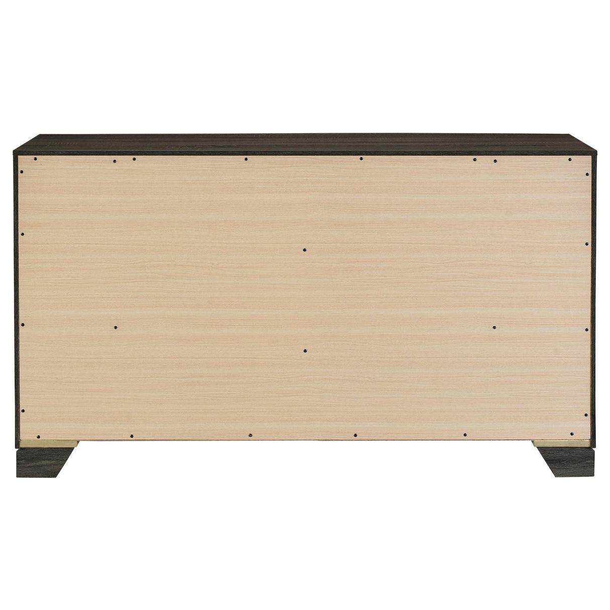 Wright Brown Oak 6-Drawer Dresser from Coaster - Luna Furniture