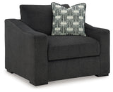 Wryenlynn Onyx Sofa and Oversized Chair from Ashley - Luna Furniture