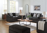 Wryenlynn Sofa, Loveseat, Chair and Ottoman in Onyx from Ashley - Luna Furniture