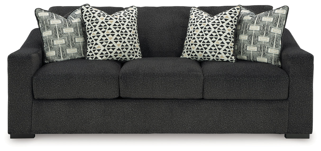 Wryenlynn Sofa, Loveseat, Chair and Ottoman in Onyx from Ashley - Luna Furniture