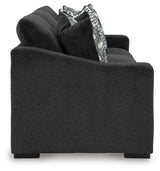 Wryenlynn Sofa, Loveseat, Chair and Ottoman in Onyx from Ashley - Luna Furniture
