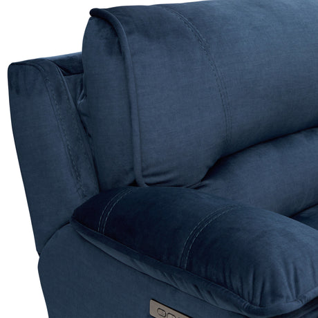 Olsen 3-Piece Dual-Power Zero-Gravity Modular Reclining Sofa, Indigo from Steve Silver - Luna Furniture