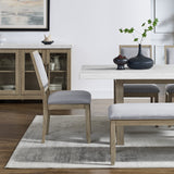 Carena Backless Dining Bench Gray from Steve Silver - Luna Furniture