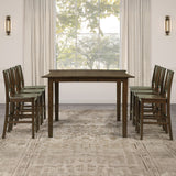 Joplin Walnut Solid Wood 24" Farmhouse Counter Height Stool, Set of 2 from Steve Silver - Luna Furniture