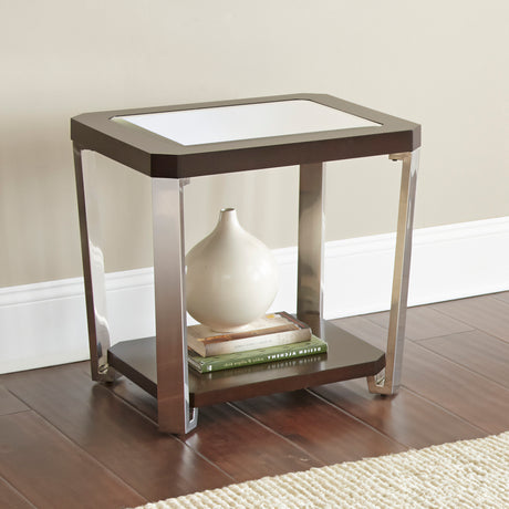 Truman End Table [stainless steel] from Steve Silver - Luna Furniture