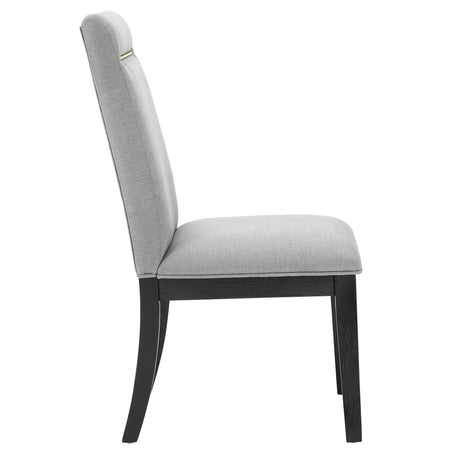 Yves Gray Performance Side Chair, Set of 2 from Steve Silver - Luna Furniture