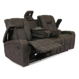 Marlow Charcoal Manual Reclining Sofa from Steve Silver - Luna Furniture