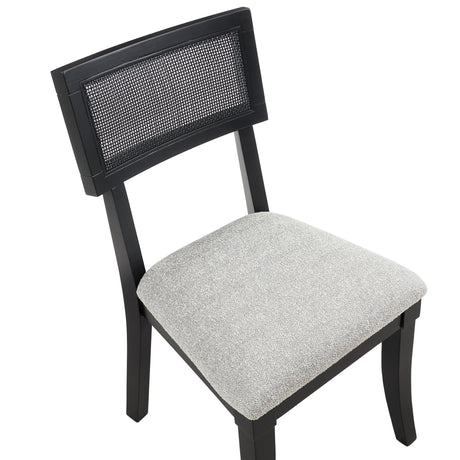 Colvin 5-Piece 52-inch Round Dining Set, Black from Steve Silver - Luna Furniture