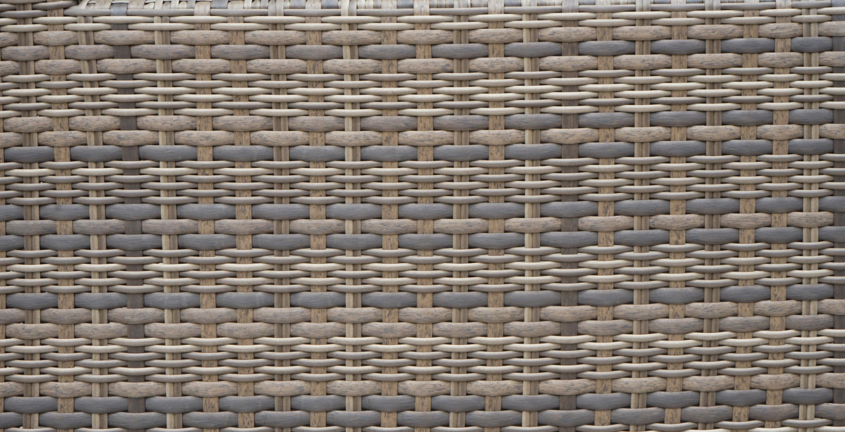 Tamyra Light Brown Resin Wicker Side Table & Ottoman from Steve Silver - Luna Furniture