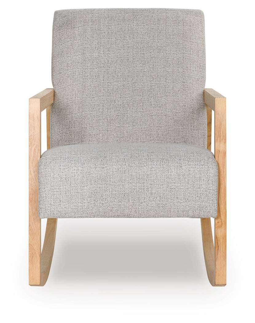 Wychworth Gray/Natural Accent Chair from Ashley - Luna Furniture