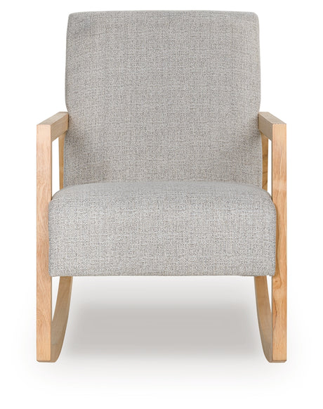 Wychworth Gray/Natural Accent Chair from Ashley - Luna Furniture