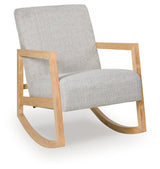 Wychworth Gray/Natural Accent Chair from Ashley - Luna Furniture