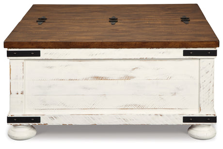 Wystfield White/Brown Coffee Table and 2 End Tables from Ashley - Luna Furniture