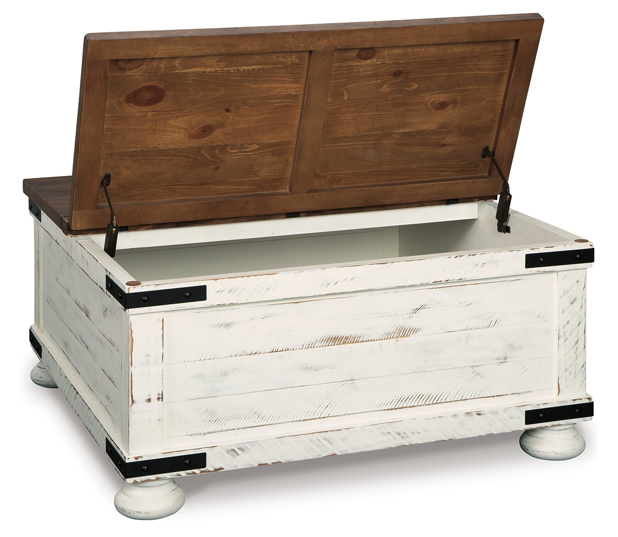 Wystfield White/Brown Coffee Table and 2 End Tables from Ashley - Luna Furniture