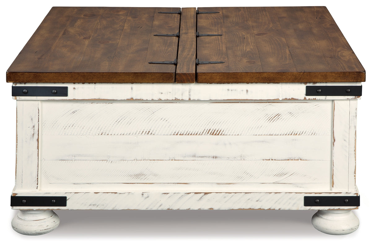 Wystfield White/Brown Coffee Table and 2 End Tables from Ashley - Luna Furniture