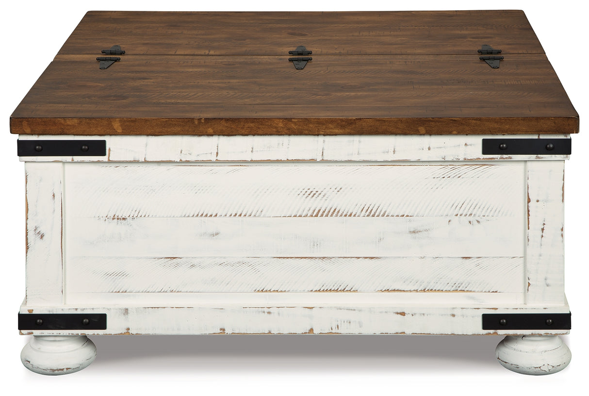 Wystfield White/Brown Coffee Table and 2 End Tables from Ashley - Luna Furniture