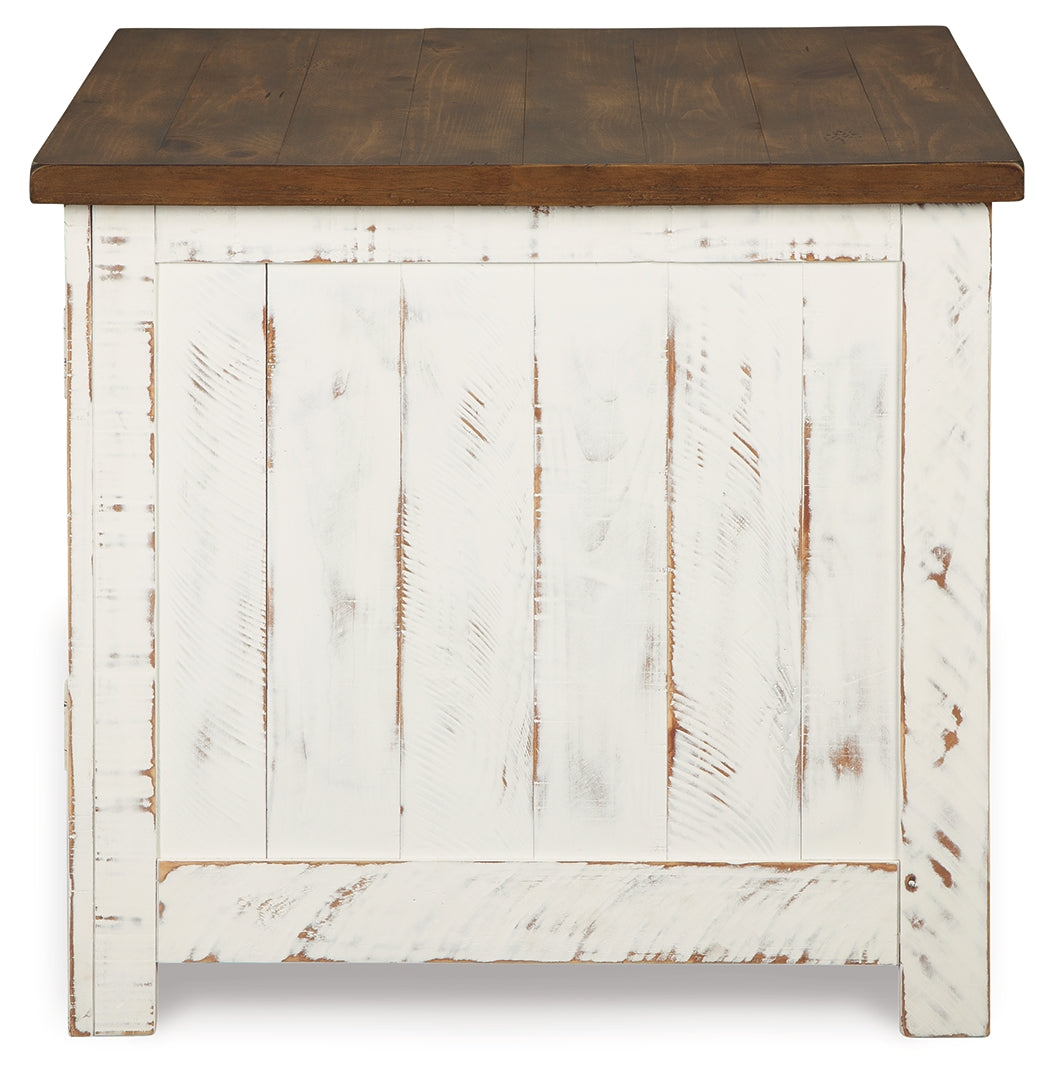 Wystfield White/Brown Coffee Table and 2 End Tables from Ashley - Luna Furniture