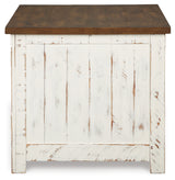 Wystfield White/Brown Coffee Table and 2 End Tables from Ashley - Luna Furniture