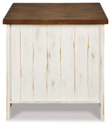 Wystfield White/Brown Coffee Table and 2 End Tables from Ashley - Luna Furniture