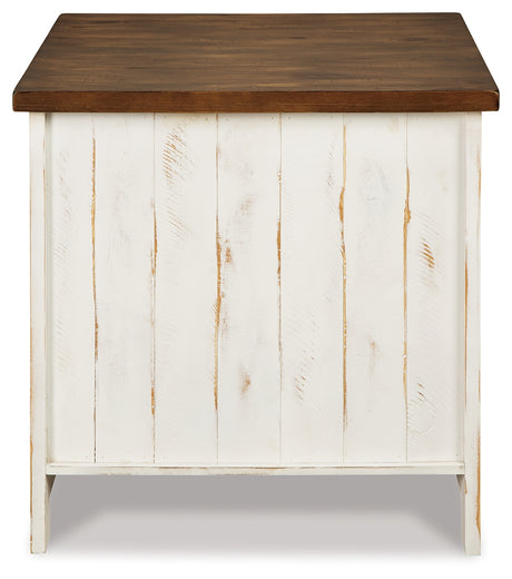 Wystfield White/Brown Coffee Table and 2 End Tables from Ashley - Luna Furniture