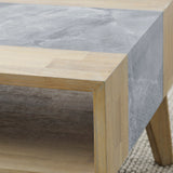 Calgary Sintered Stone Inlay Coffee Table from Steve Silver - Luna Furniture