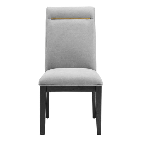 Yves Gray Performance Side Chair, Set of 2 from Steve Silver - Luna Furniture