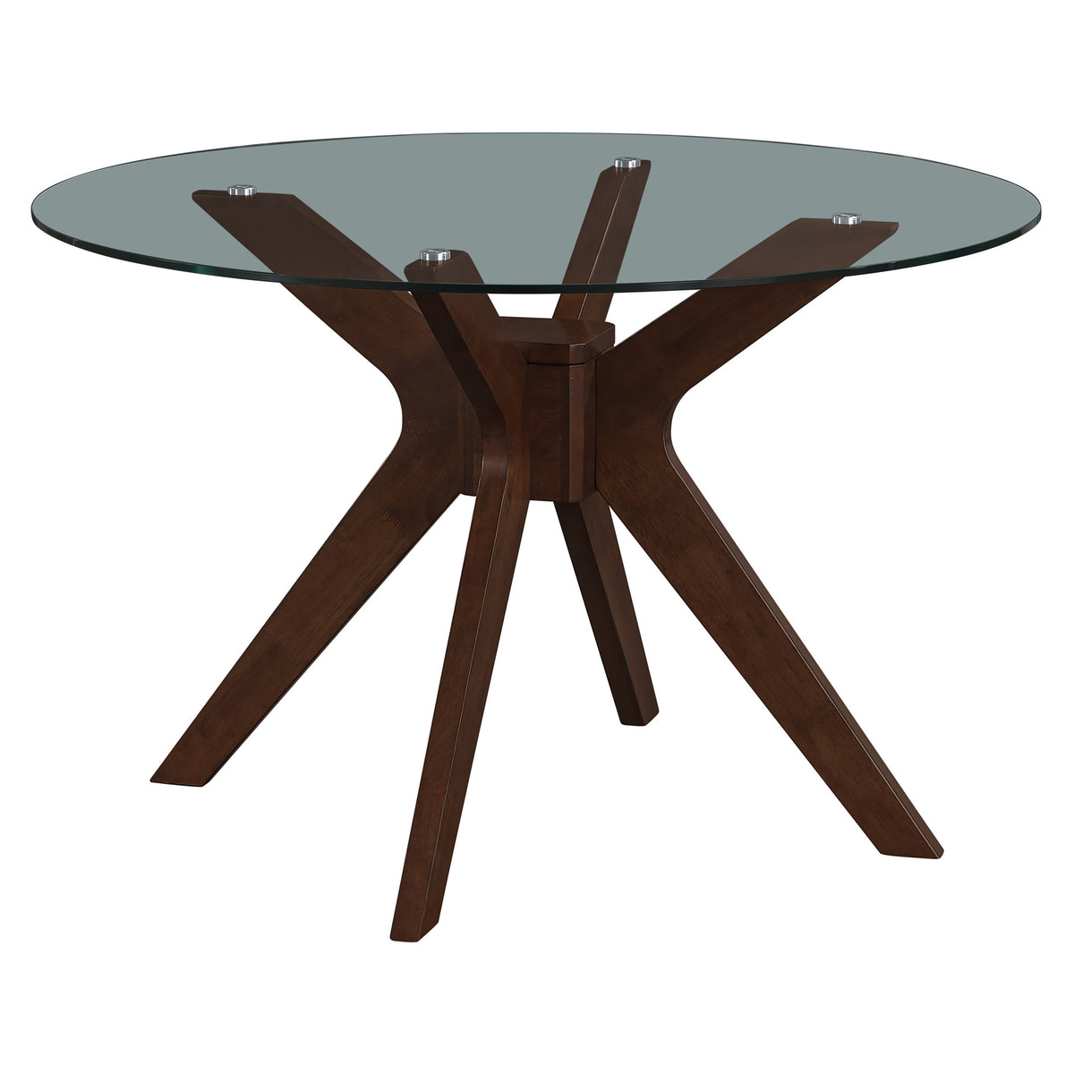 Zen 5-Piece Dining Set with Brown Velvet Chairs from Steve Silver - Luna Furniture