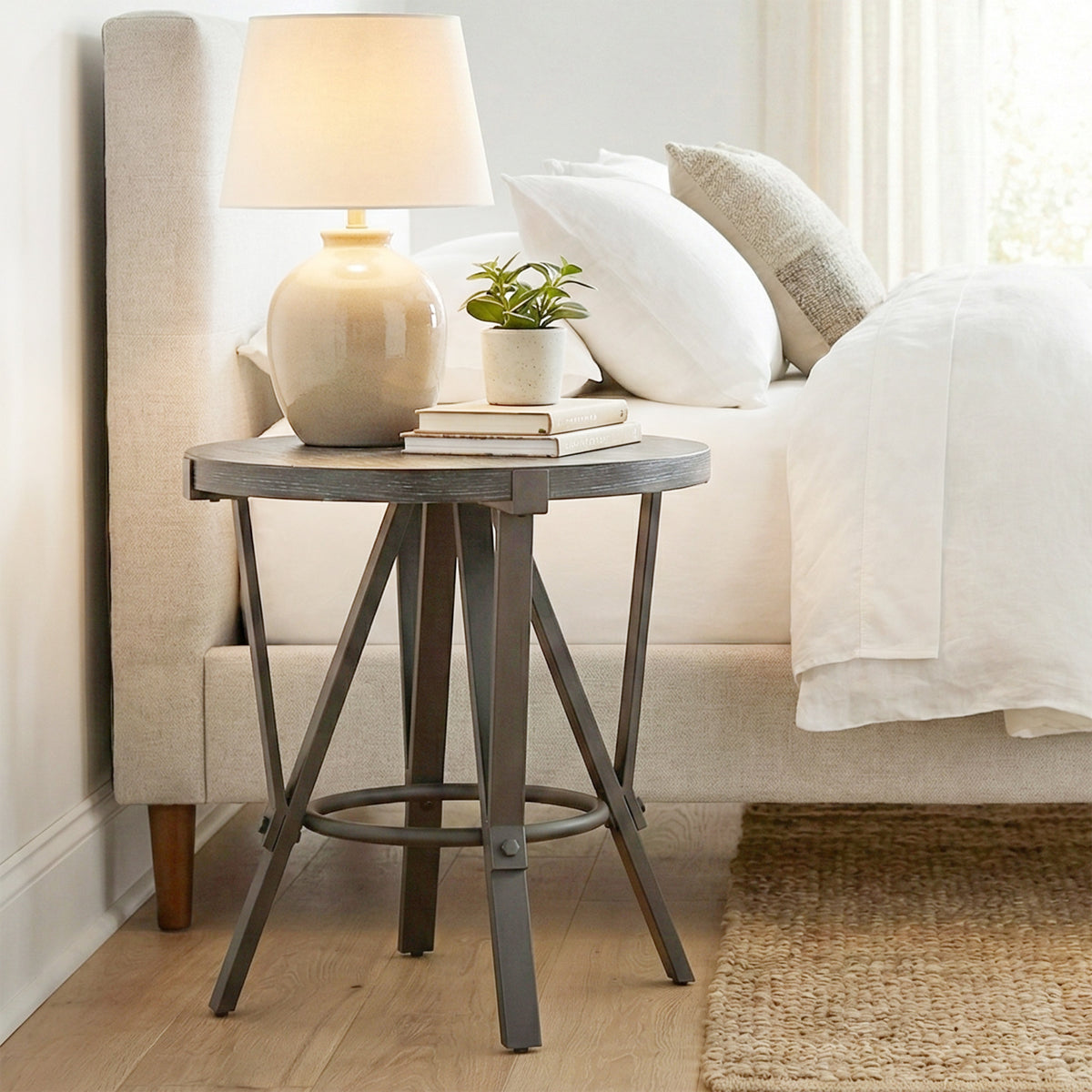 Portland Gray End Table from Steve Silver - Luna Furniture