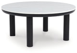 Xandrum Black/White Table from Ashley - Luna Furniture